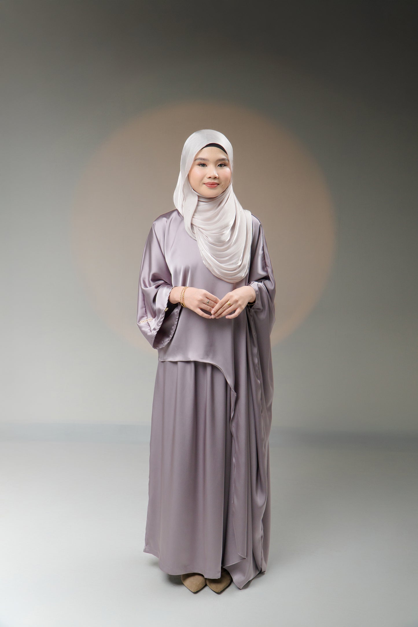 Mahreen 2-piece Set in Heather gray