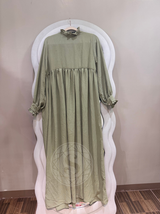 Nisha Dress in Wasabi Green