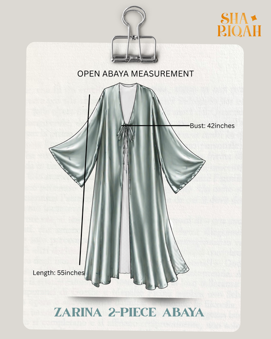 Zarina Lux 2-piece Abaya