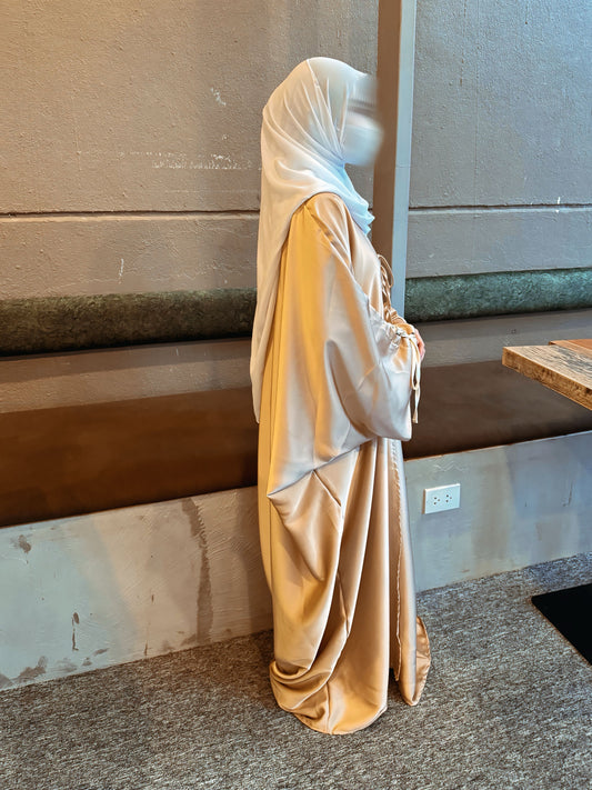 Aniqa 2-piece Abaya in Skintone