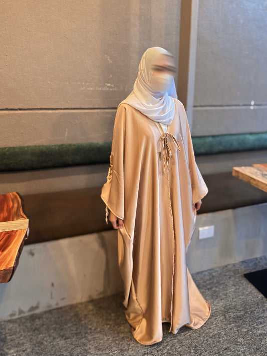 Aniqa 2-piece Abaya in Skintone