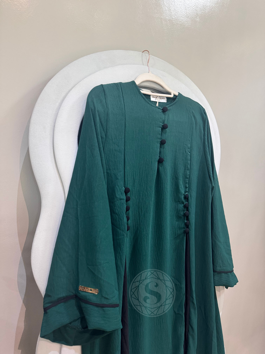 Wafia Abaya in Emerald Green