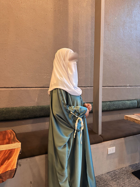 Aniqa 2-piece Abaya in Cyan