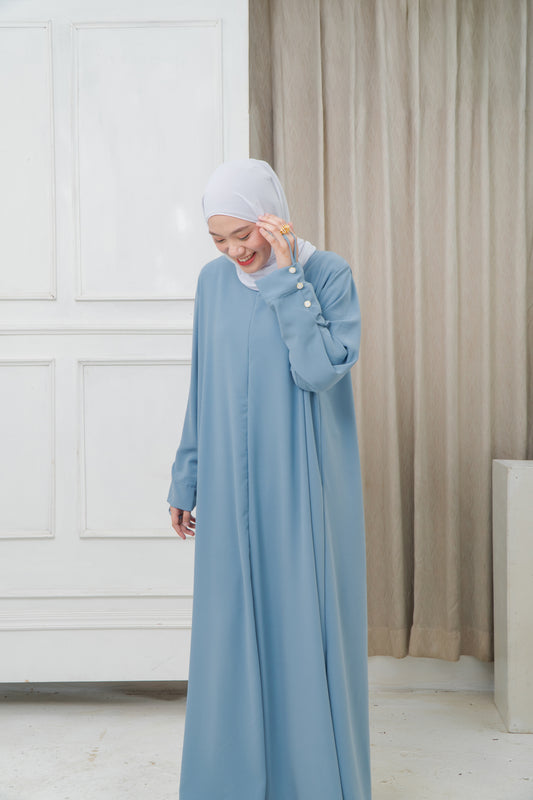 Lateefa Abaya in Pacific Blue