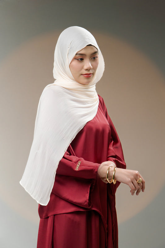 Mahreen 2-piece Set in Wine Red